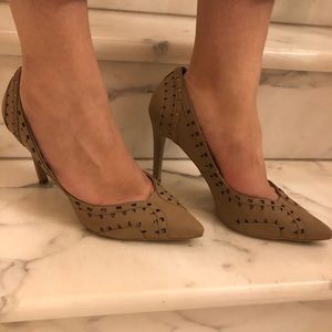 Green military stylish trendy heels